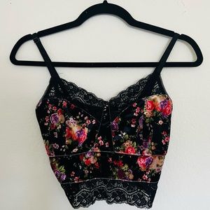 Floral crop top.